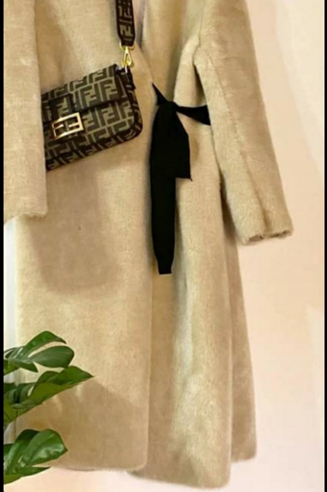 Oversized fur coat